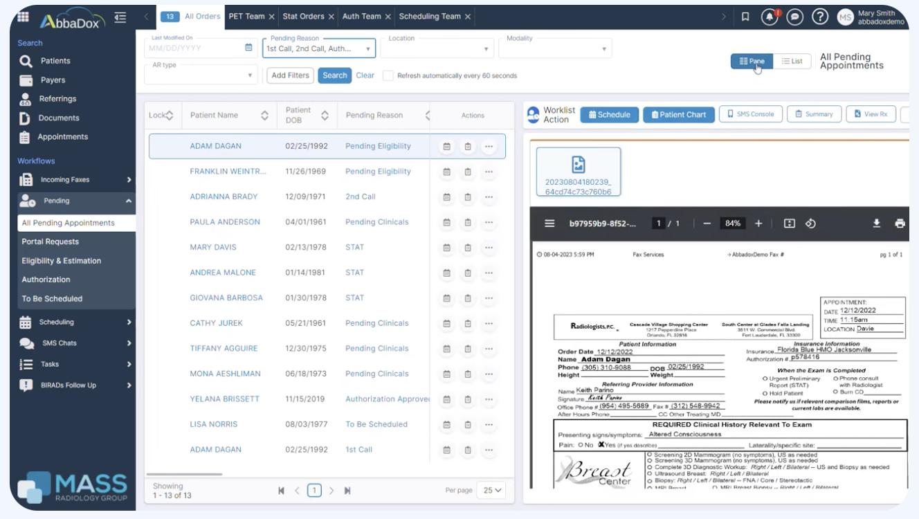 radiology-scheduling-workflow